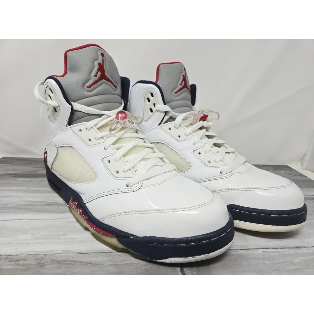 Jordan 5 Retro‎ Olympic 2011 Men's Size 13 Independence Day 136027-103 CLEAN!